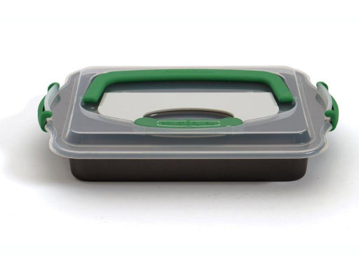 Image 1 of Perfect Slice 13" Covered Cake Pan with Slicing Tool