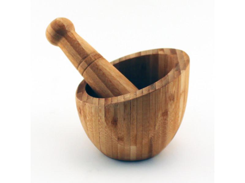 Image 4 of 2Pc Natural Mortar and Pestle