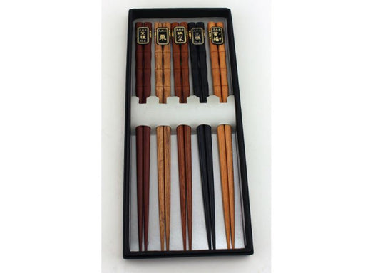 Image 1 of Wooden Chopsticks, 5 Pairs