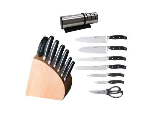 Image 1 of Forged 9Pc Cutlery Set with Sharpener
