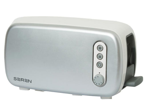 Image 2 of Seren Side Loading Toaster with Cool Touch Exterior and Removable Crumb Tray, with Silver Front Panel/ Serving Tray