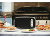 Image 1 of Seren Side Loading Toaster with Cool Touch Exterior and Removable Crumb Tray, with Black Front Panel/ Serving Tray