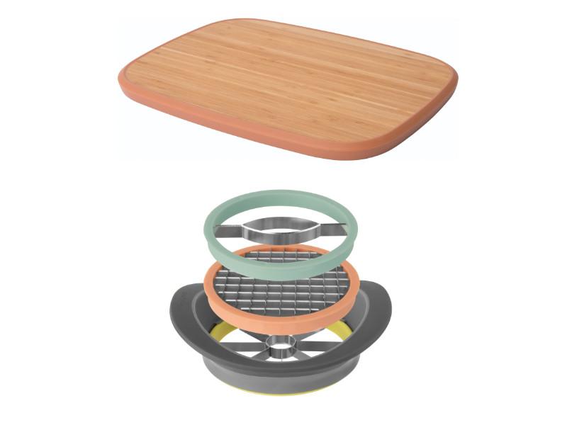 Image 1 of Leo All-in-One Slicer with 14.5" Bamboo Cutting Board
