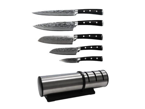 Image 1 of Antigua 7Pc Stainless Steel Cutlery Set with Sharpener