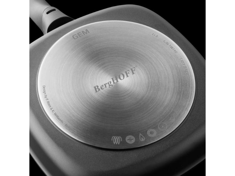 BergHOFF Gem 11 Non-Stick Covered Saute Pan 4.6 qt, Black