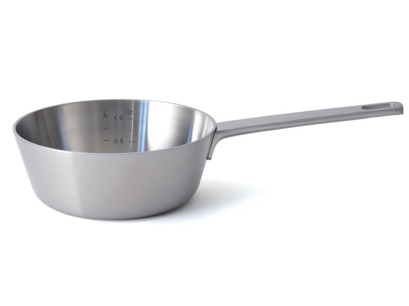 Image 1 of Ron 7" Stainless Steel 5-Ply Conical Sauce Pan