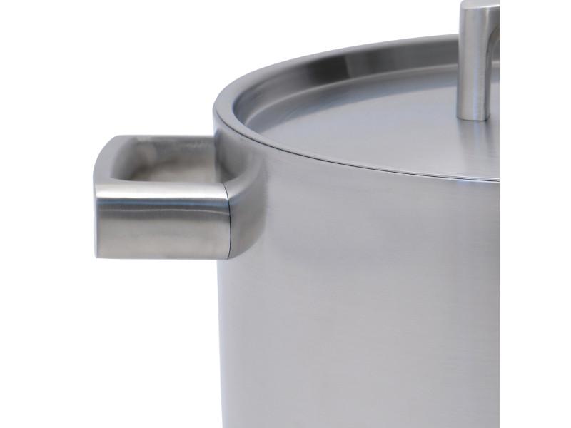 Image 1 of Ron 10" Stainless Steel 5-Ply Covered Stockpot