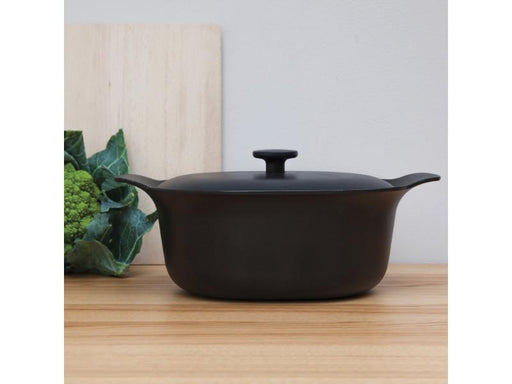 Image 2 of Ron 11" Cast Iron Covered Dutch Oven 5.5Qt, Black