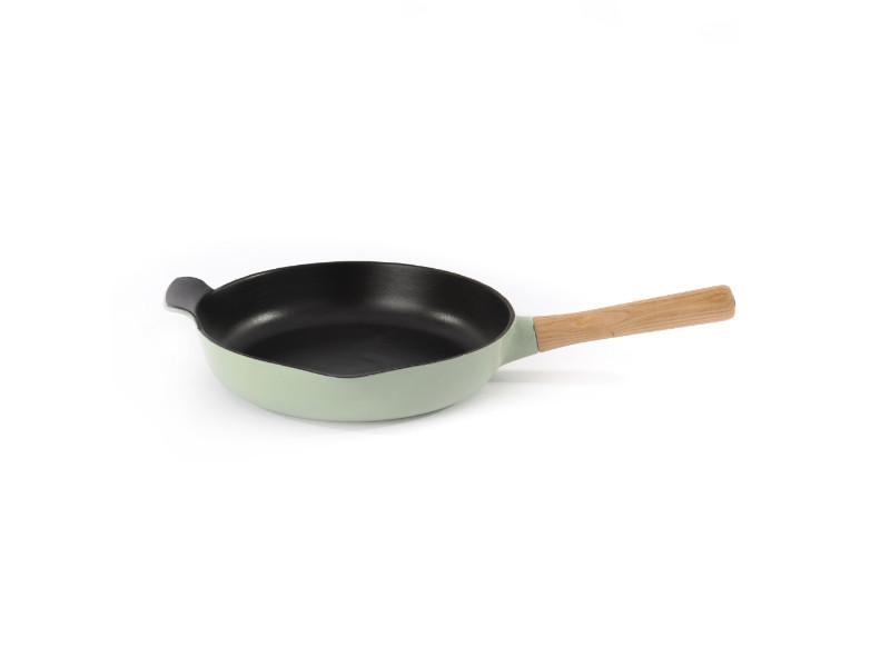 Image 1 of Ron 10.25" Cast Iron Fry Pan 2.6Qt, Green