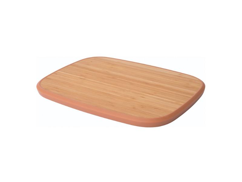 Image 1 of Leo 14.5"  Bamboo Cutting Board Anti-Slip, Pink