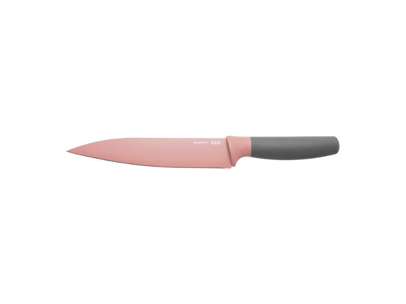 Image 1 of Leo 7.5" Stainless Steel Carving Knife, Pink