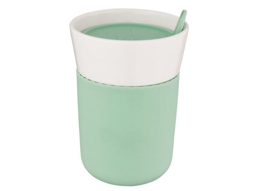 Image 1 of Leo 11.16oz Porcelain Travel Mug, Green