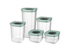 Image 1 of Leo 5Pc Smart Seal Food Container Set, Green