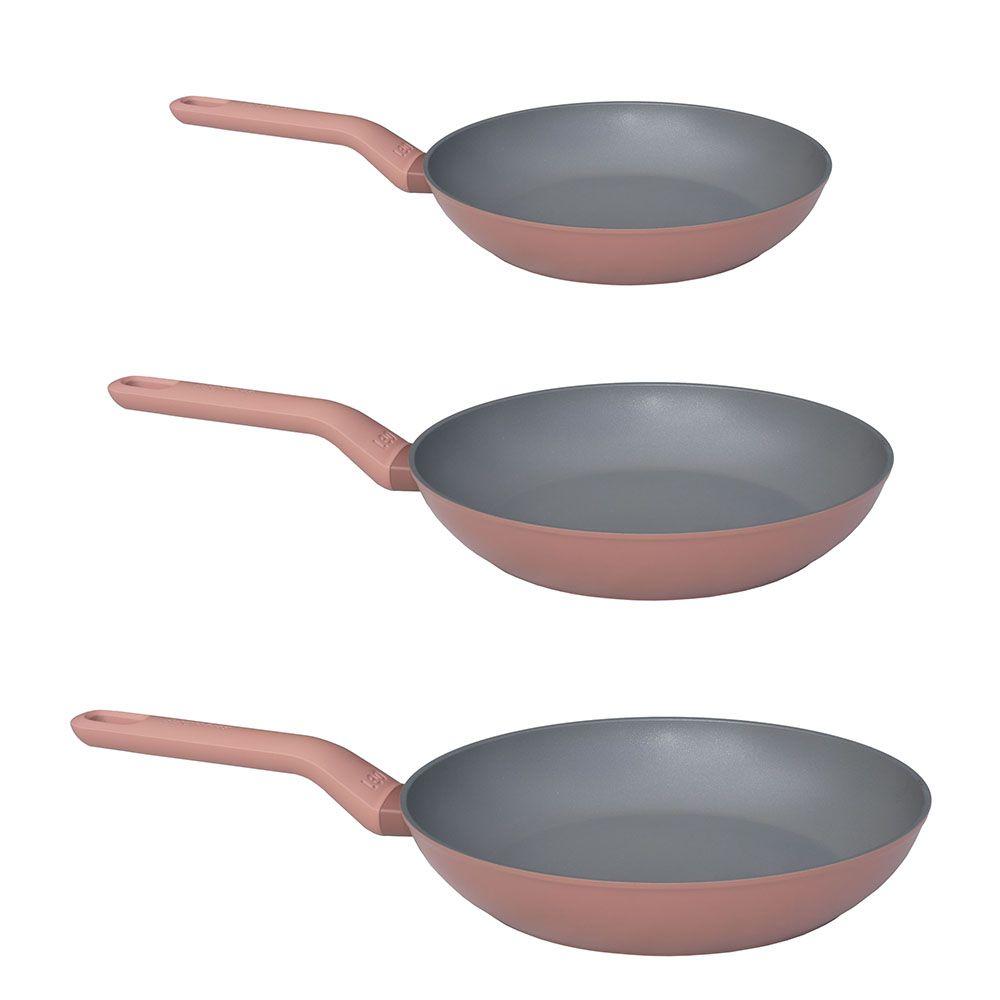 3-PACK CHEFS BUNDLE - 8+ 9.5+11 FRY PAN SET, WITH STAINLESS