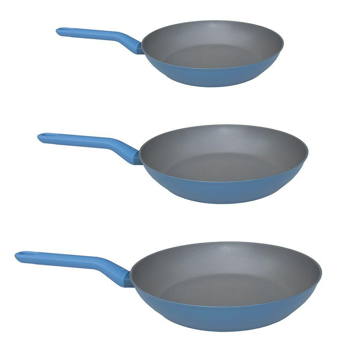 Image 1 of Leo 3Pc Non-Stick Fry Pan Set, Blue
